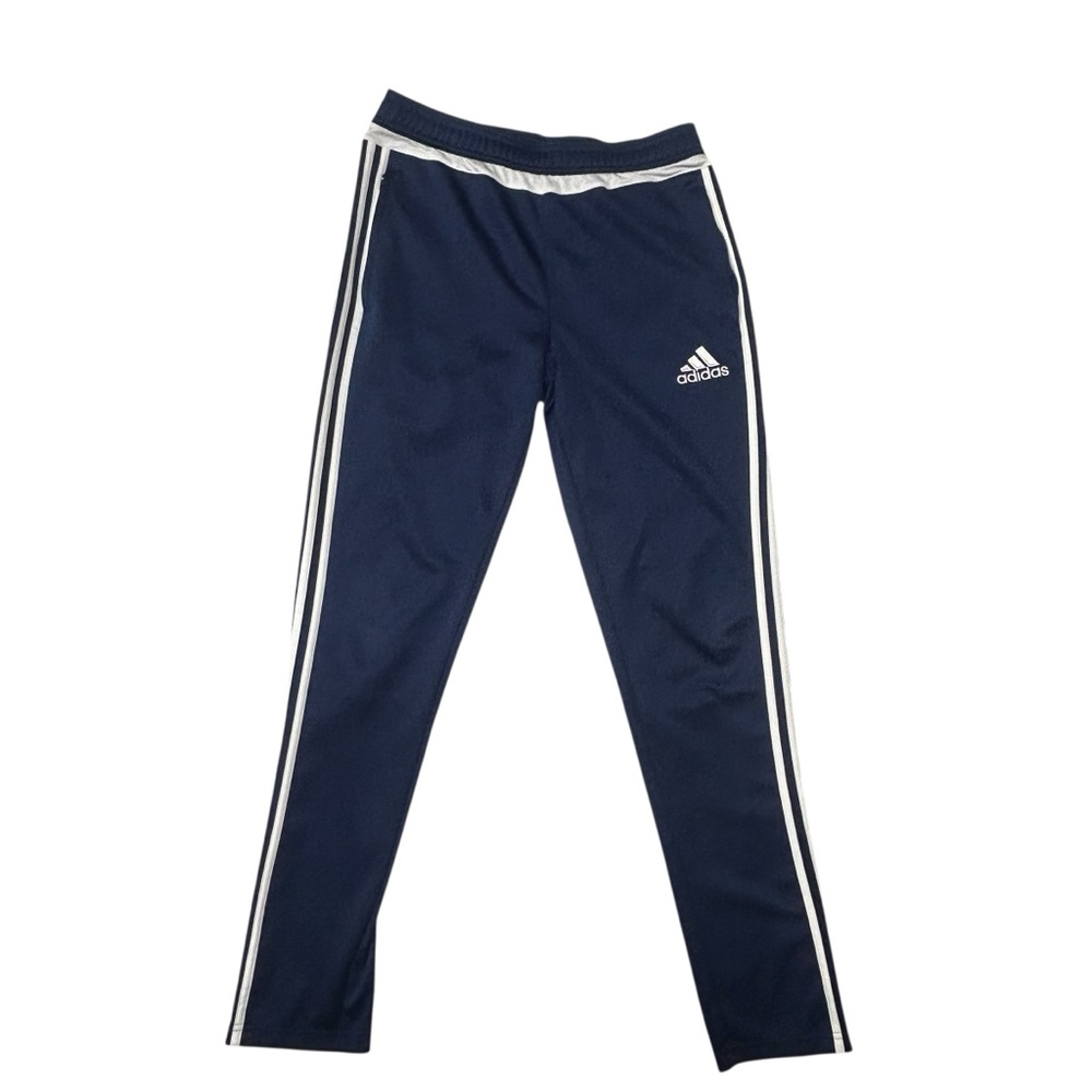 adidas Navy Blue Sweatpants with White Stripes